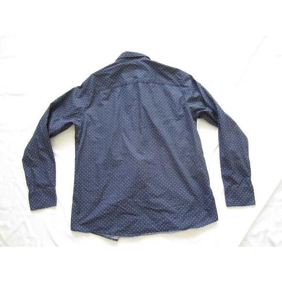 Men's Claiborne Polka Dot Button Up Cotton Long Sleeve Shirt Sz L (MT166) - Picture 7 of 7